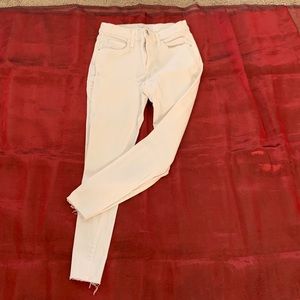 CURRENT ELLIOTT THE STILETTO SUPER LOVED SAND DESTROY SKINNY JEANS - SZ 26